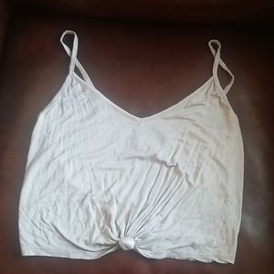 LLD Gray Tank Top with Knot